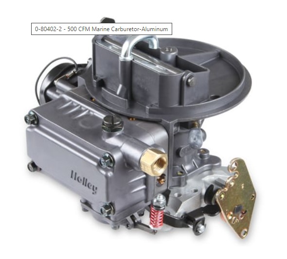 500 CFM MARINE CARBURETOR-ALUMINUM