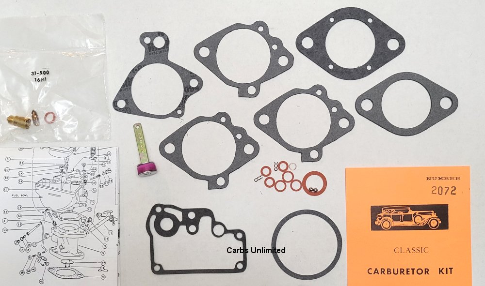 Classic Carburetor Kit - Carter WA-1  (special order only)