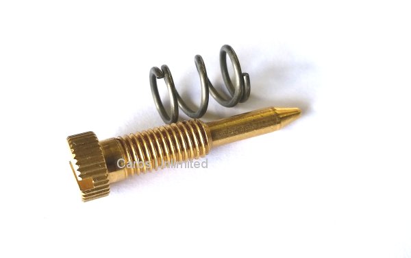 Idle Mixture Screws with Springs, New 10-32 x 1.6 - Quadrajet