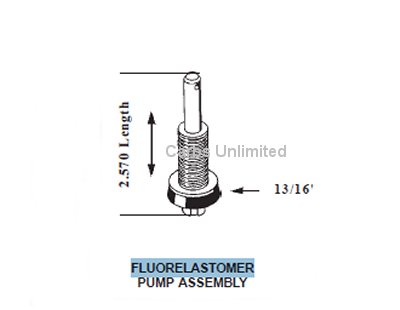 Pump Plunger Assembly FLUORELASTOMER