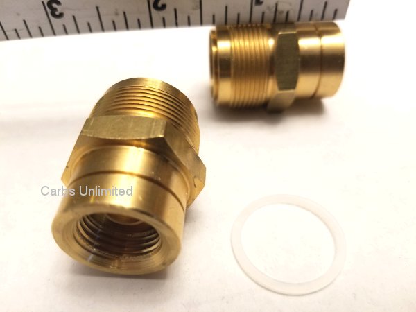 Brass Fuel Inlet Fitting 1in x 20 Threads