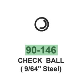 CHECK BALL 9/64 Steel (bag of 10)