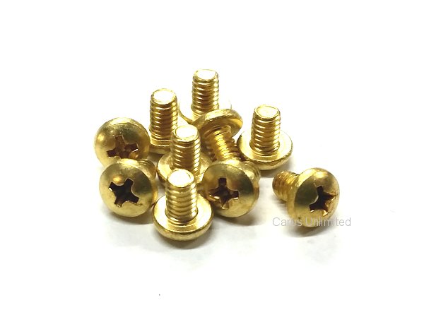 8-32 x 1/4 Phillips Brass (x4)