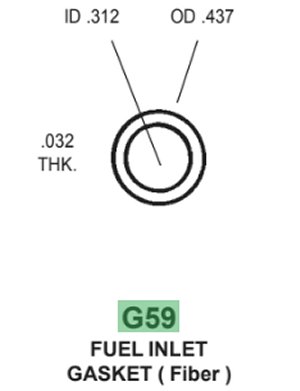 Gasket - Fuel Inlet needle and Seat