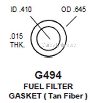 Gasket fuel filter gasket