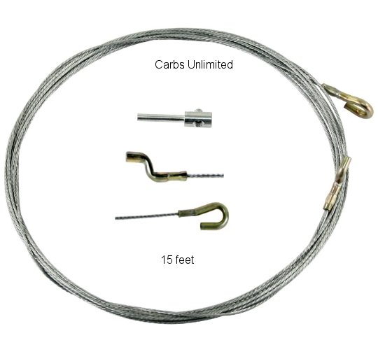 Univ. Throttle Cable Kit 15 Ft