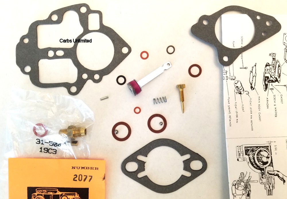 Classic Carburetor Kit - Carter BB W/Vac Pump