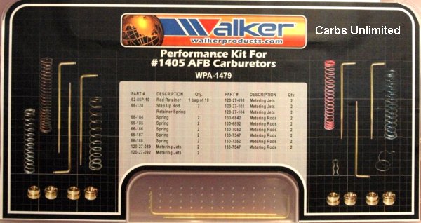 Calibration Kit for Edelbrock 1405 600 CFM