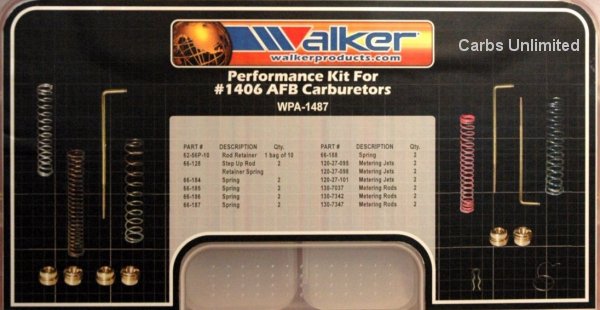 Calibration Kit for Edelbrock 1406 600 CFM