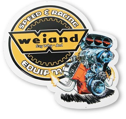 Weiand Retro Metal Sign