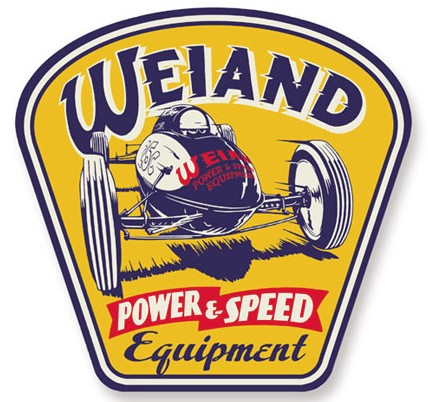 WEIAND POWER & SPEED EQUIPMENT METAL SIGN