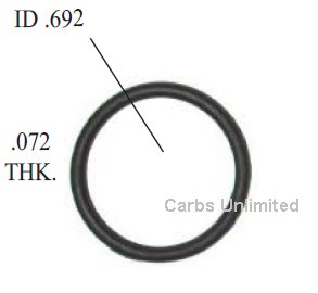 Lower Injector O-Ring - Keihin / Honda