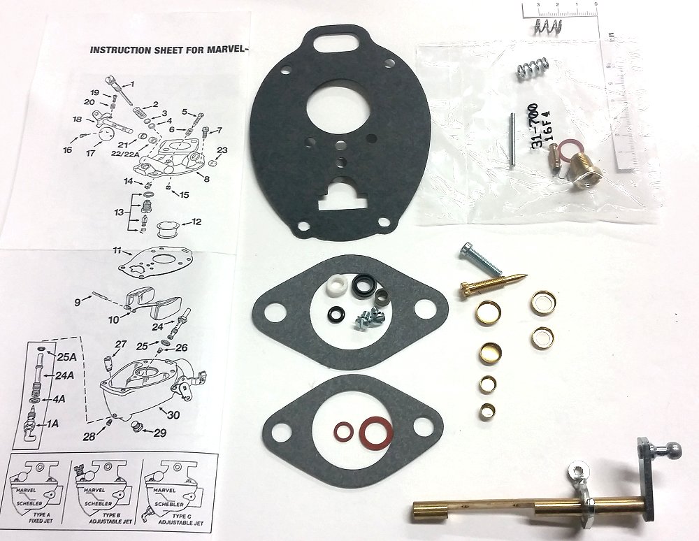 Marvel-Schebler Rebuild Kit w/ Throttle Shaft