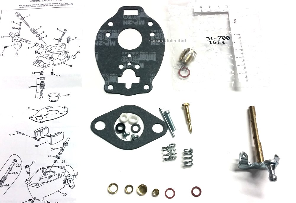 Marvel-Schebler Rebuild Kit w/ Throttle Shaft