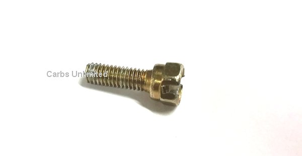 Choke cable hold down screw