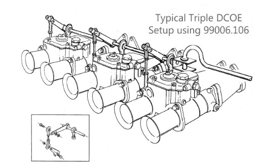 Linkage Bar Kit 3 x DCOE