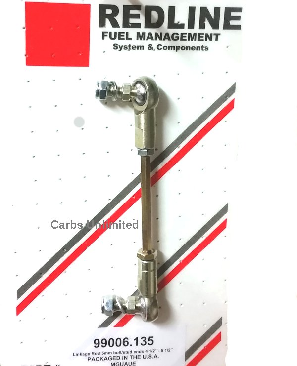 Adjustable Linkage Rod 5mm(3/16)  Bolt/Stud Metals Ends 3 1/2 - 4 1/2