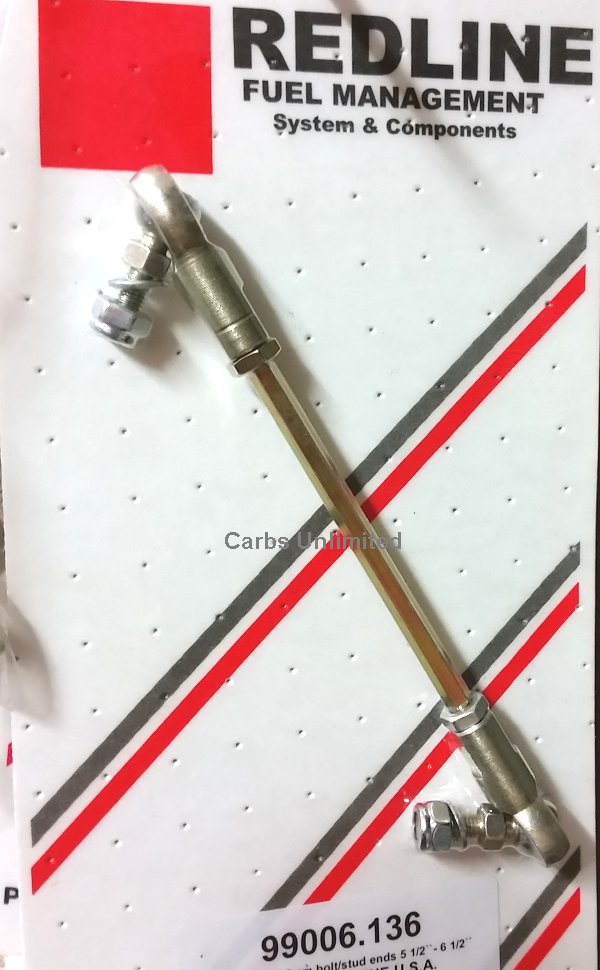 Adjustable Linkage Rod 5mm(3/16) Bolt/Stud Metals Ends 7 1/2" - 8 1/2"