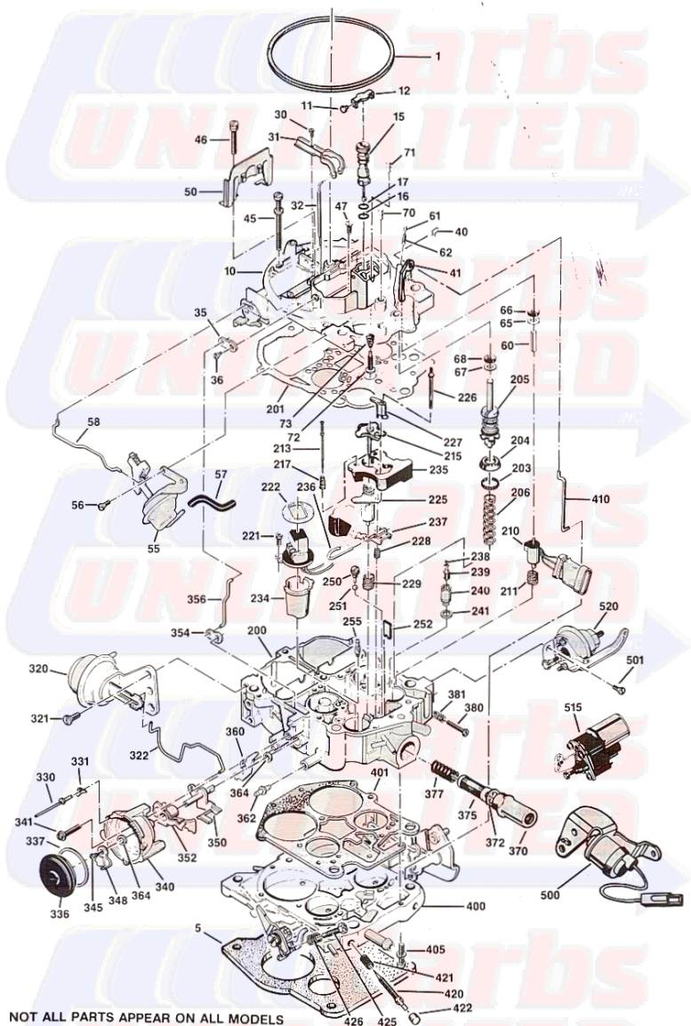 Quadrajet Parts Page
