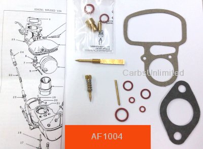 Classic Carburetor Kit - Zenith 124 1/2 B