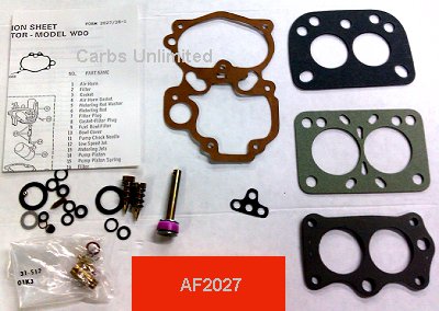 Classic Carburetor Rebuild Kit - Carter WDO  (special order only)