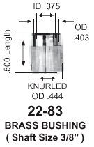 Bushing 3/8 (pair)