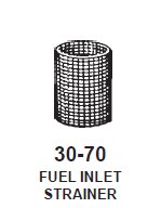 Fuel Inlet Strainer 27/64 ID
