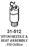 AFB High Flow Needles and Seats (pair)