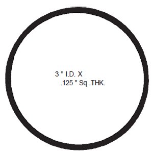 Rubber Fuel Window Seal fits Hitachi