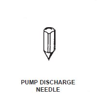 Pump discharge check Needle