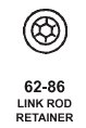 Link Rod Retainer (bag of 10)