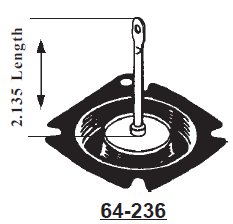 Secondary / Gov Diaphragm Assy fits Holley