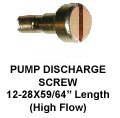 High Volume Discharge Pump Screw