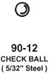 Check Ball 5/32 Steel (bag of 10)