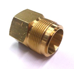 Brass Fuel Inlet Fitting 1in 20 threads Bottom Seal