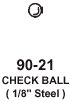 CHECK BALL 1/8 Steel (x10)
