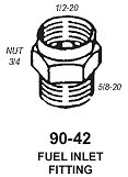 Fuel Inlet 5/8-1/2 20 Reducer