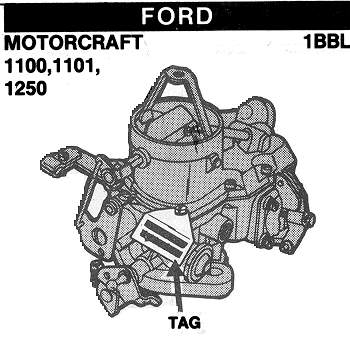 Motorcraft Autolite 1100 1101 1250