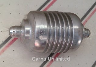 Billet canister fuelfilter #6AN fitting   in/out