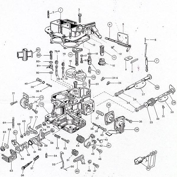 Weber DGV manual choke diagram