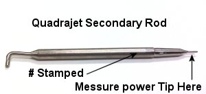 thumbnail image 2 of Walker Products Rochester Quadrajet Secondary Metering Rods – 7046010 Code DA, Pair, Made In USA 2 of 4