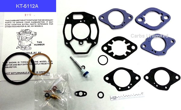 Rochester 1bbl B-BC-BV Rebuild Kits