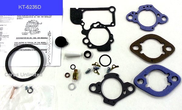 Rochester 1bbl M-MV-1ME-1MV Rebuild Kits