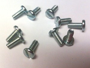 Screw 3-48x1/4 Slot Pan Head x10