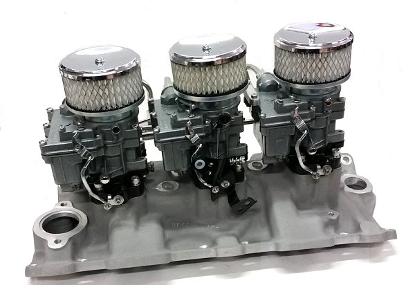 CUD4897 - Complete Chevy Tri-Power Setup